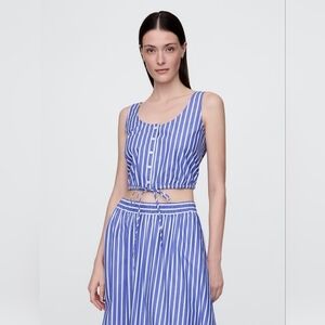 🫟 GAP - NWT Cinched-Hem Crop Top, Size M